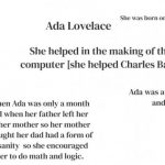 Ada Lovelace lesson 2